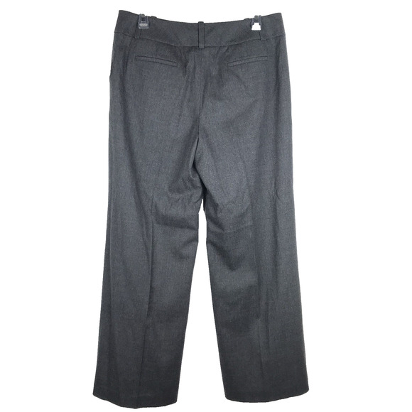 NWT Talbots Petite Mid Rise Dress Pants Straight Leg Wool Lined Gray Pockets 10P - Picture 4 of 9